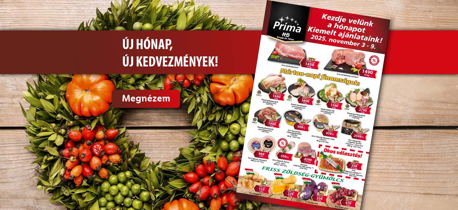 Novemberi KVH ajánlatok