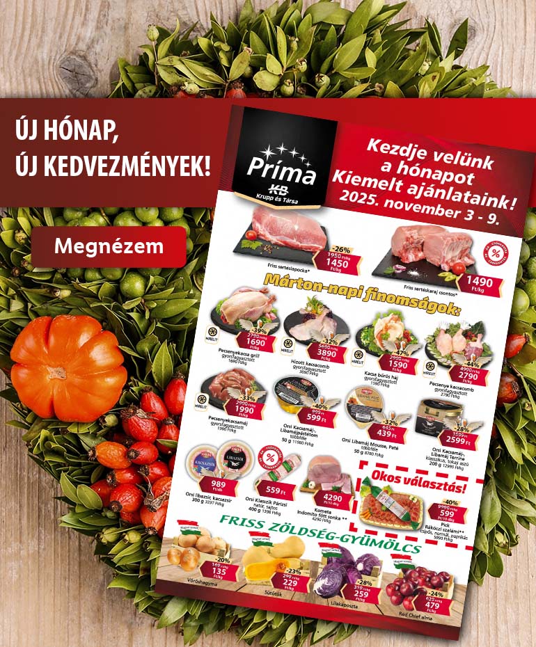 Novemberi KVH ajánlatok