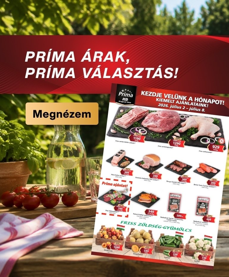 J&uacute;liusi Extra aj&aacute;nlataink 2026.07.02.-07.08